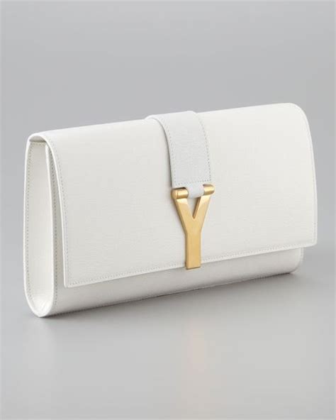 ysl off white clutch|yves saint laurent clutch sale.